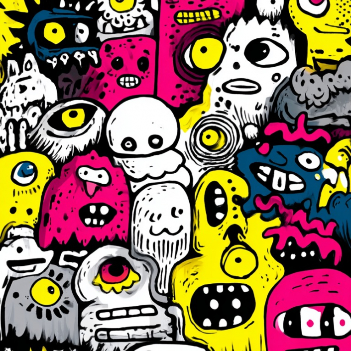 A colourful doodle.